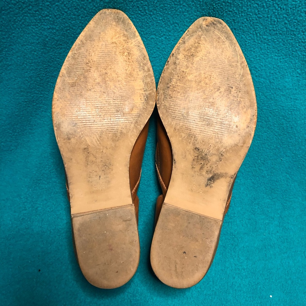 Madewell The Brady Tan Leather Bootie Sz 8 1/2 - Picture 7 of 8